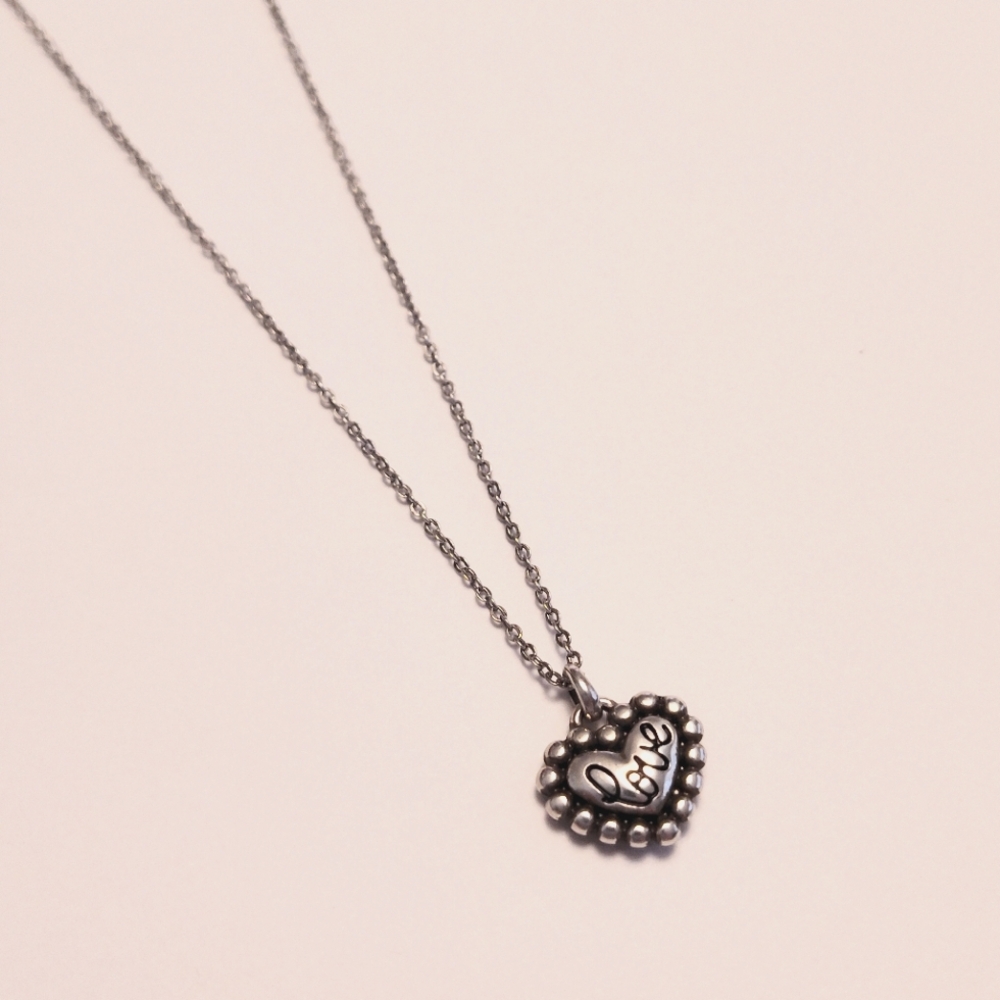 Brighton 'Be My Love' Reversible Silver Colored Necklace